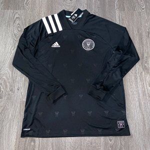 Adidas Inter Miami CF MLS 2020 Inaugural Away LS Jersey Black GD9981 Size NEW